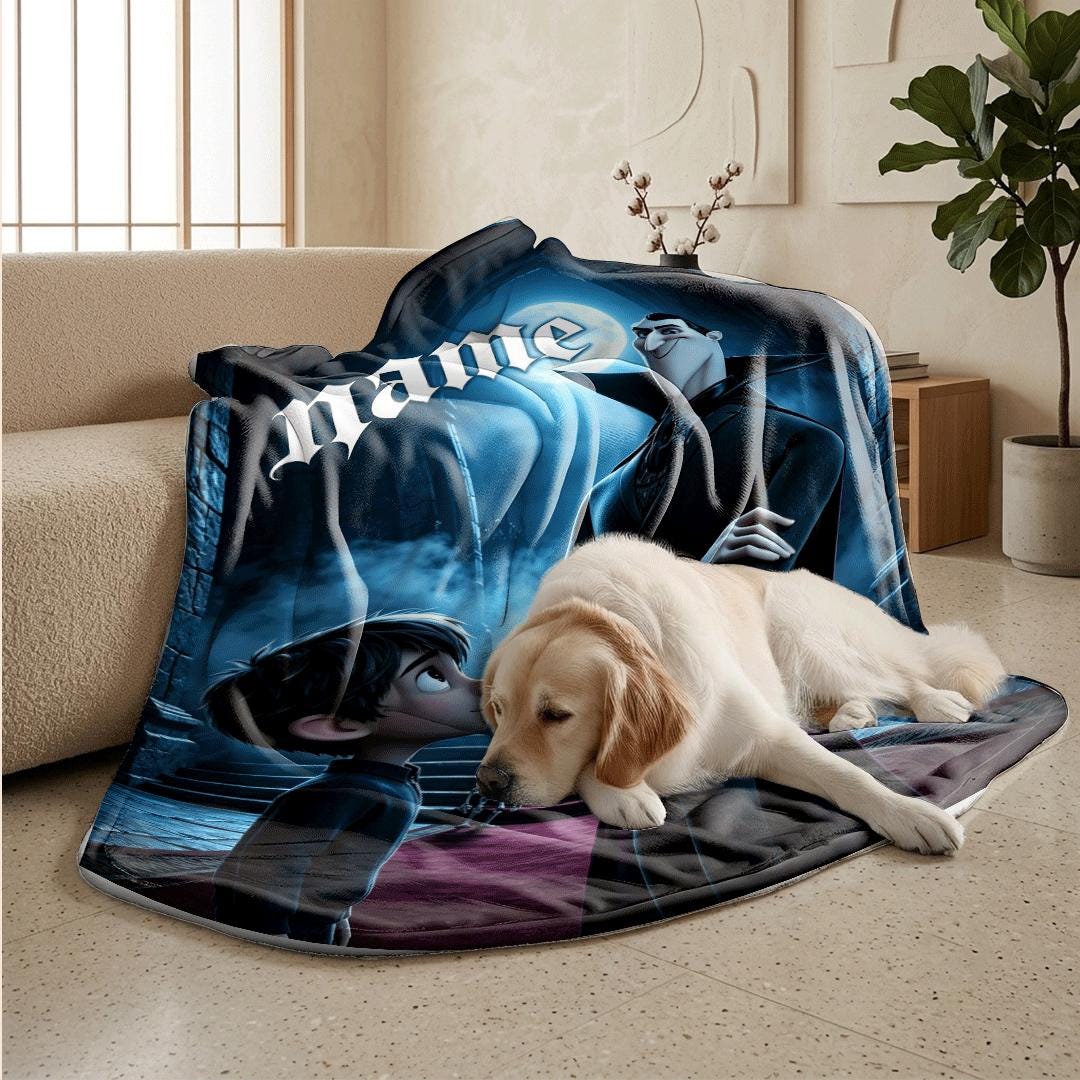Castle hall print kids blanket sofa blanket single blanket Customized name air conditioning blankets youth souvenir gift
