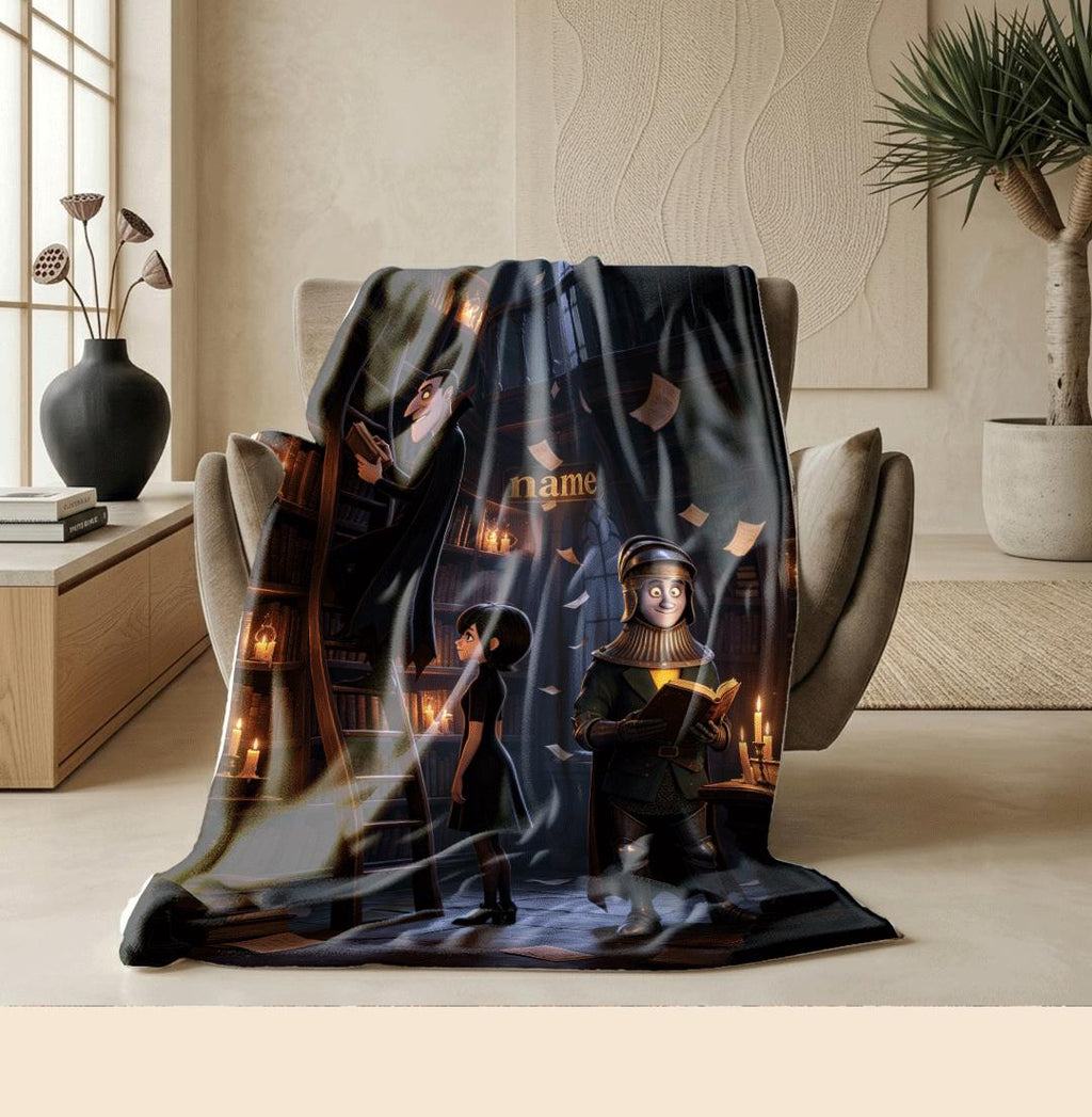 Hotel blanket Hotel Transylvania print Customized name single blanket car blanket nap blankets festive gift