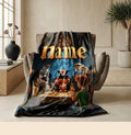 Single blanket Customized name monster group print children blanket hotel blanket winter warm blankets souvenir gift