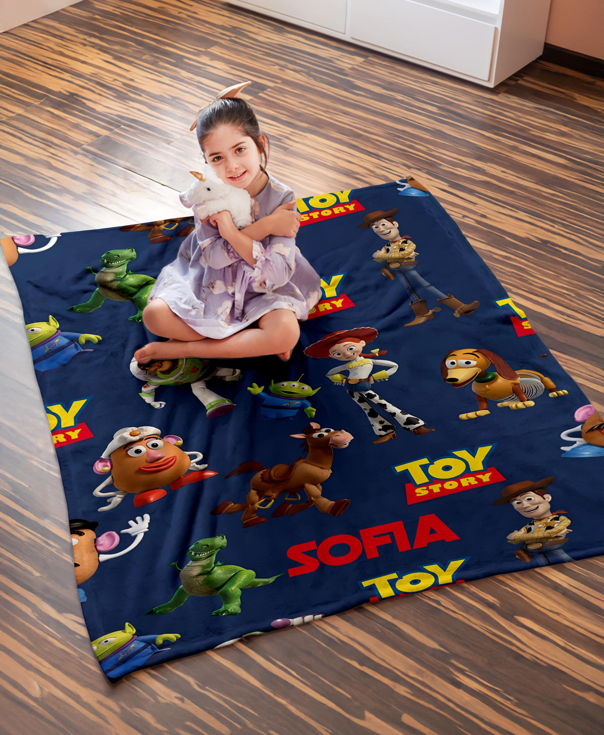 Personalized Toy Story Blanket, Custom Toy Story Throw, Disney Pixar Kids Blanket, Boys Birthday Gift, Kids Cozy Blanket, Gamer Gift