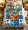 Surf Stitch Blanket Soft Throw, Custom Name Kids Throw