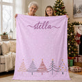 Personalized Christmas Blanket,Cozy Family Flannel Throw,Custom Name Blanket,Best Cute Christmas Idea,Winter Home Decor,Xmas Throw Blanket