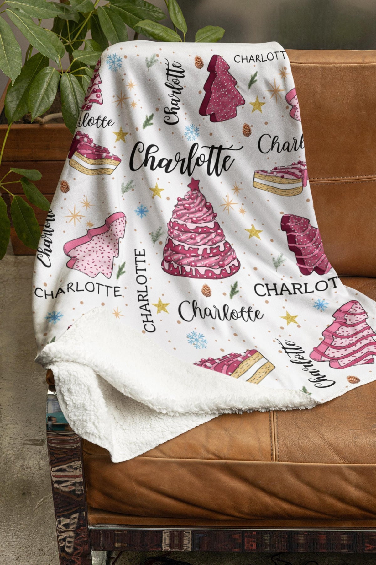 Personalized Christmas Blanket Family, Christmas Gift, Family Name Blanket for Xmas, Christmas Woven Blanket, Xmas Decoration Family Gift