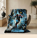 Superman print single blanket lightweight hotel blanket pet blanket Customized name winter warm blankets anniversary gift