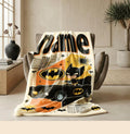 Cartoon batman print kids blanket stylish sofa blanket portable blanket Customized name sofa blankets birthday gift home decor