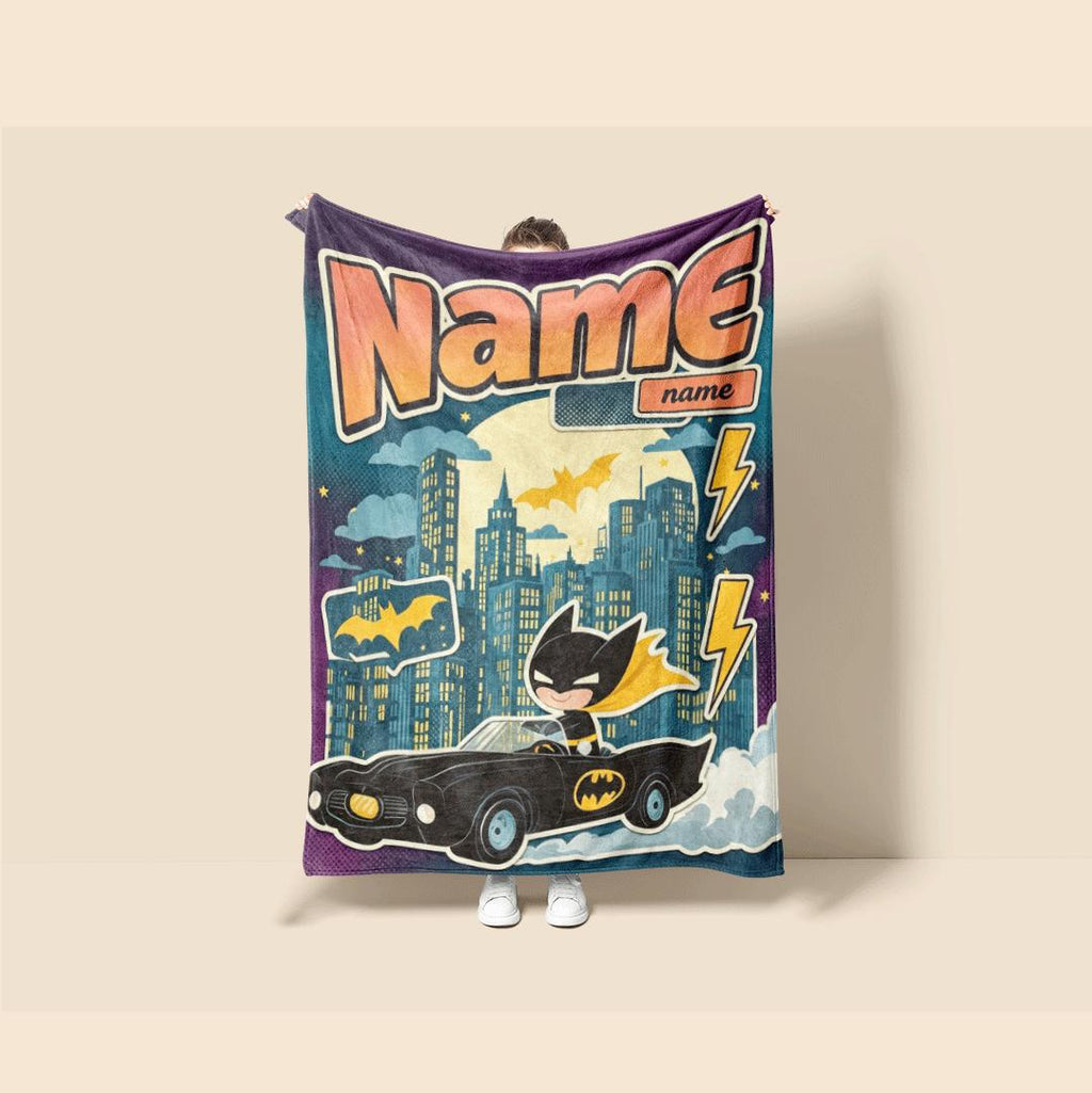 Pop batman print dorm blanket lovely sofa blanket travel blanket air conditioning blankets Customized name surprise gift household decor
