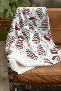 Personalized Christmas Blanket Family, Christmas Gift, Family Name Blanket for Xmas, Christmas Woven Blanket, Xmas Decoration Family Gift