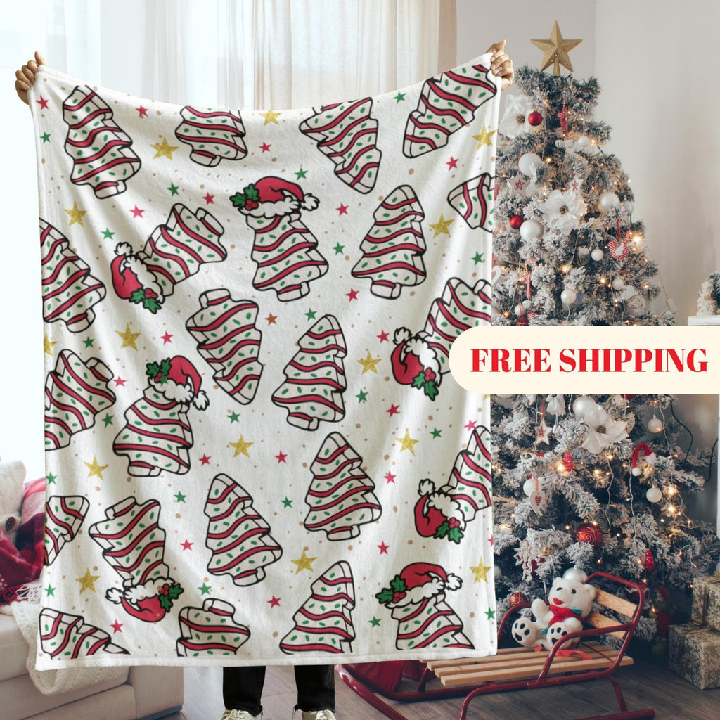 Personalized Christmas Blanket Family, Christmas Gift, Family Name Blanket for Xmas, Christmas Woven Blanket, Xmas Decoration Family Gift