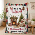 Personalized This Is My Christmas Movies Watching Blanket, Movie Night Gifts Throw Blanket. Gift for Adult Women Men Movie Lover.