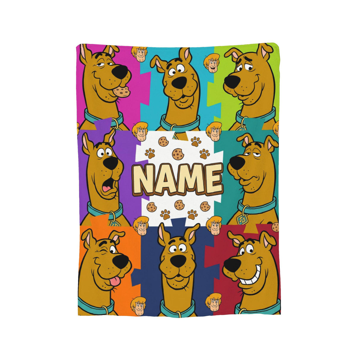Personalized Dog Expressions Blanket, Custom Funny Face Throw, Kids Bedroom Bedding Decor, Birthday Gift for Son Daughter, Fleece Blanket