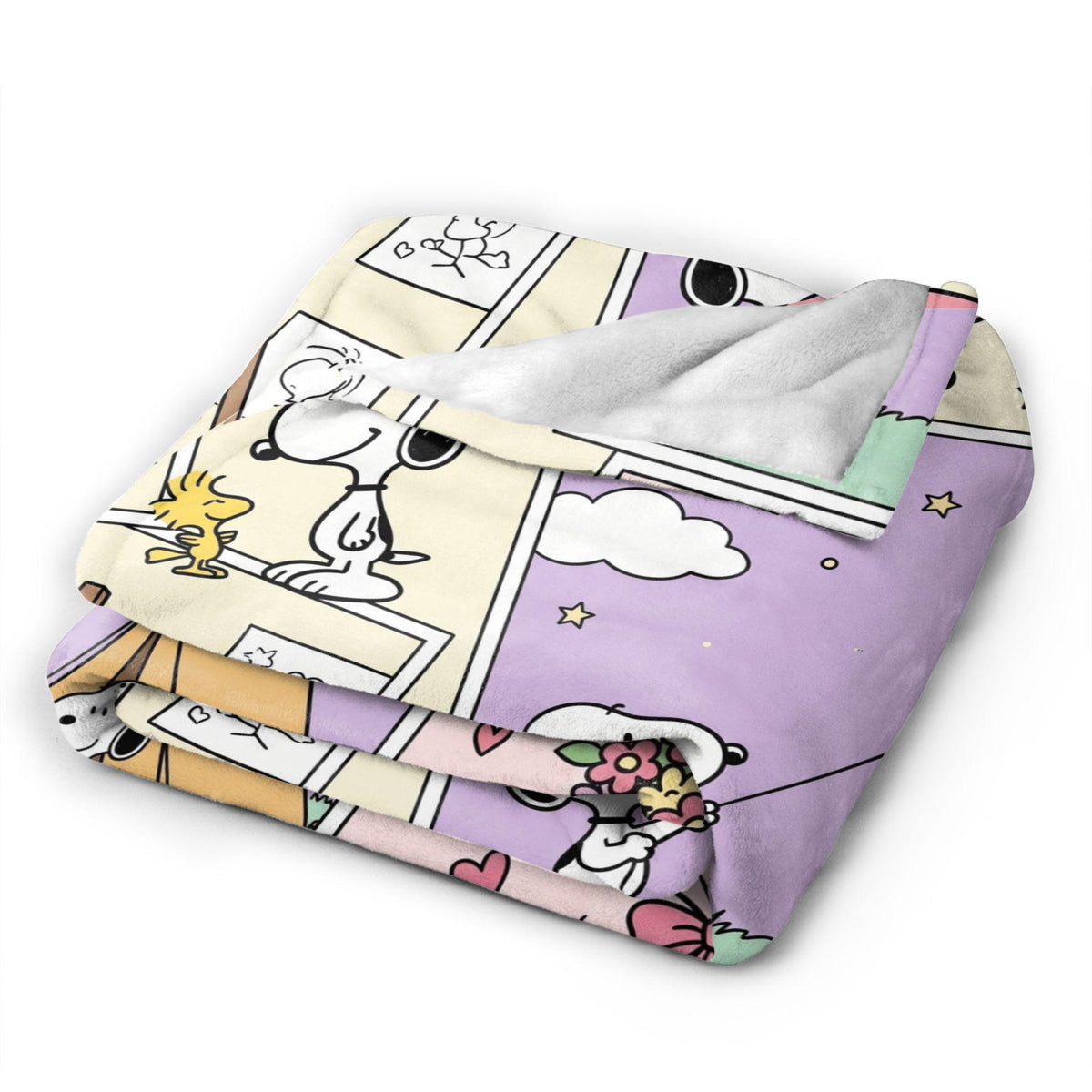 Custom Photo Collage Beagle Flannel Blanket, Personalized Picture Kids Cartoon Throw, Cute Memory Bedding, Birthday Gift for Boys Girls