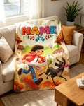 Personalized Coco Movie Blanket Soft Throw Vibrant Art Bedroom Present