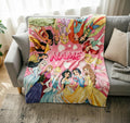 Personalized Princess Girls Blanket Soft Throw, Custom Name Cozy Throw, Unique Keepsake Gift For Princess Fan