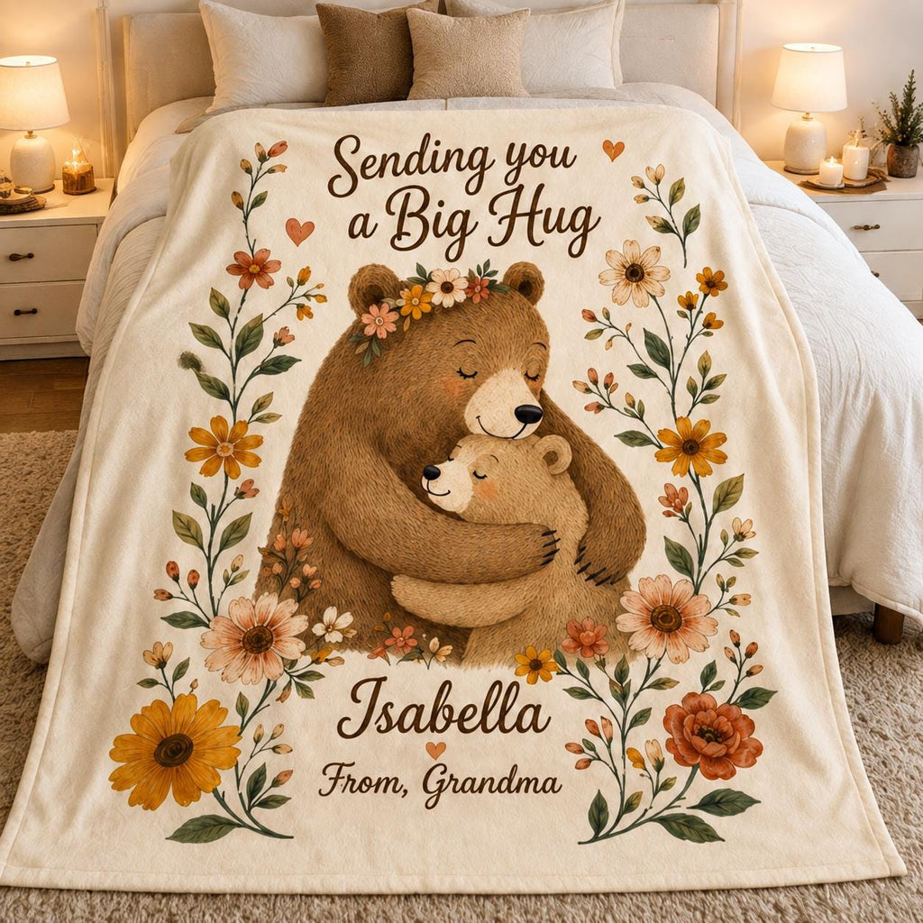 Inspirational Blanket, Uplifting Messages, Personalized Comfort Gift
