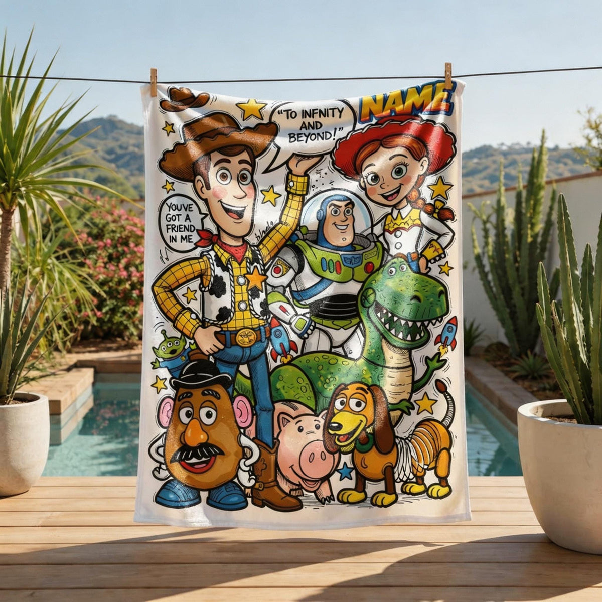 Space Cowboy/Ranger/Cowgirl Blanket Soft Throw, Western/Galaxy Hero Cartoon Fleece,Boys & Girls Room Decor Gift