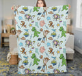 Disneyland Toy Story Fleece Blanket, Woody Buzz Jessie Cartoon Movie Blanket, Toy Story Nursery Decor, Baby Shower Birthday Blanket Gift