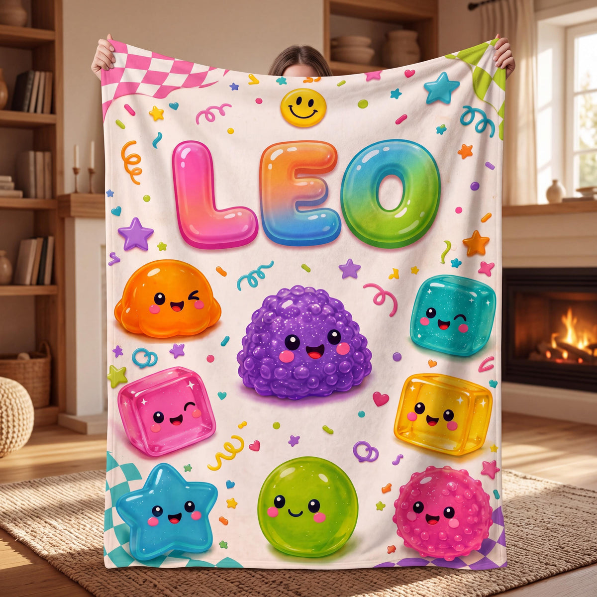 Custom Kawaii Dumpling Blanket Fidget Sensory Toy Throw Personalized Squishy Bao Flannel Cute Room Decor Kids Birthday Gift