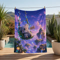 Koala Collector Blanket Soft Throw, Custom Name Australian Wildlife Art Print Wildlife Enthusiast Gift