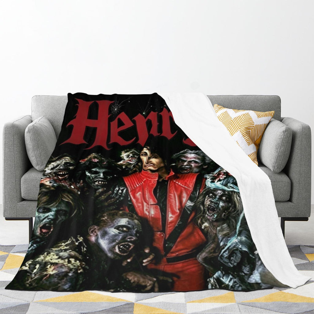 Personalized Music Fan Blanket, Custom Name Throw Blanket, Singer Inspired Gift, Cozy Fleece Blanket, Room Decor
