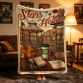 Cozy Fall Town Blanket,Stars Hollow Fall Throw, Autumn Festival Flannel, Cozy Luke's Diner Decor, Gift for TV Lover