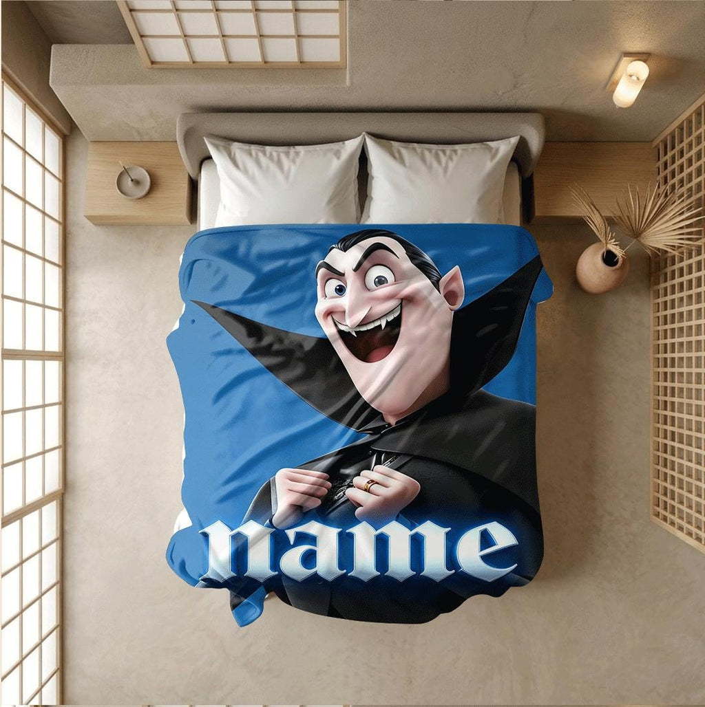 Vampire character print kids blanket car blanket sofa blanket Customized name winter warm blankets daily gift