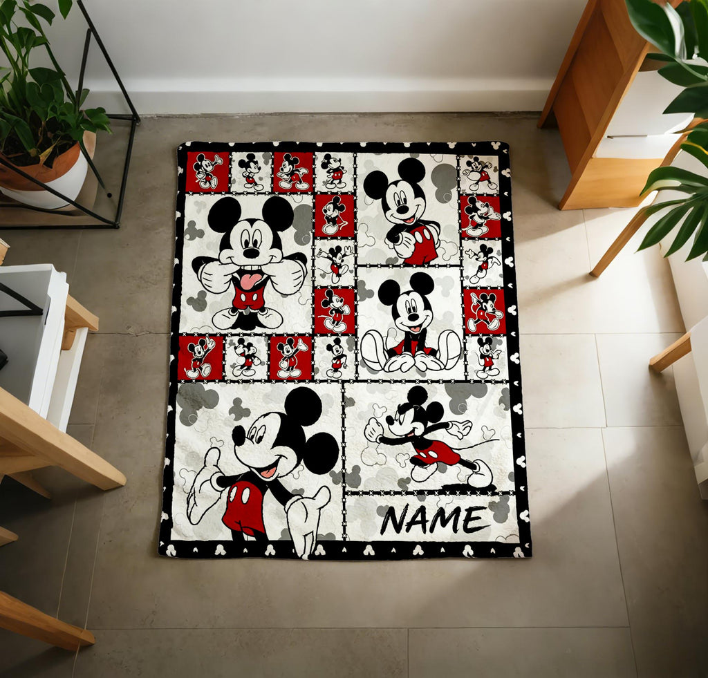 RetroMickey Blanket Soft Throw Personalized Name Special Present