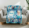 Frozen Blanket Soft Throw Personalized Name Treasured Present
