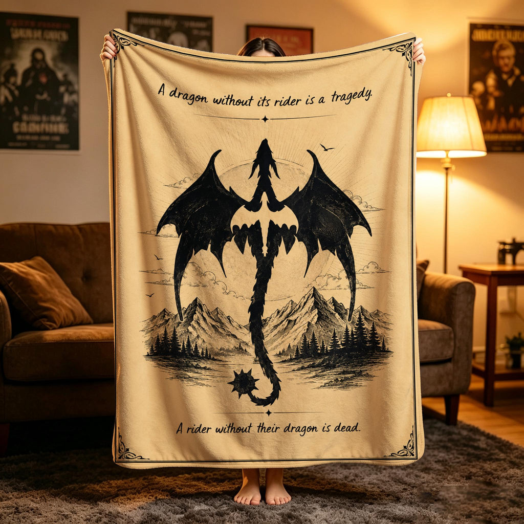 Fourth Wing Tapestry, Dragon Rider Blanket, Empyrean Series Art, Fantasy Wall Hanging, Bookish Gift