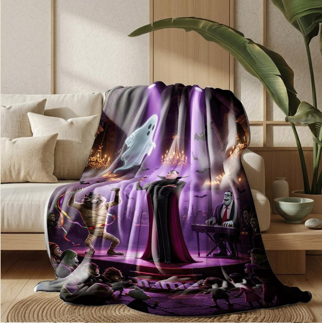 Monster stage print single blanket hotel blanket dorm single blanket Customized name air conditioning blankets surprise gift