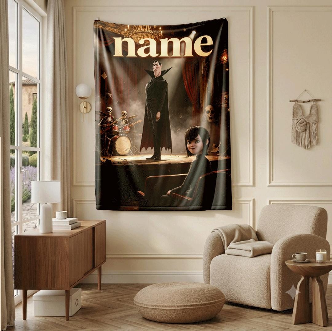 Stage show print sofa blanket kids blanket car blanket Customized name lunch break blankets theme party gift