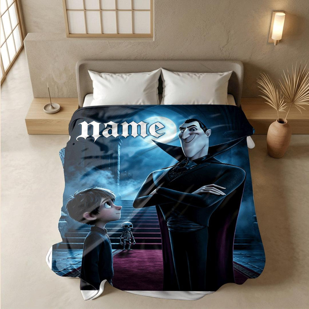 Castle hall print kids blanket sofa blanket single blanket Customized name air conditioning blankets youth souvenir gift