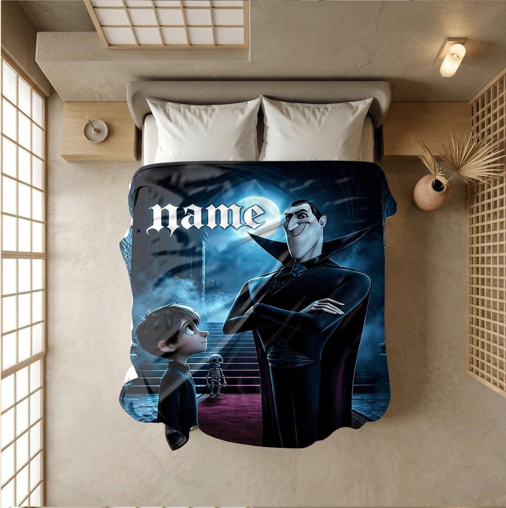 Castle hall print kids blanket sofa blanket single blanket Customized name air conditioning blankets youth souvenir gift