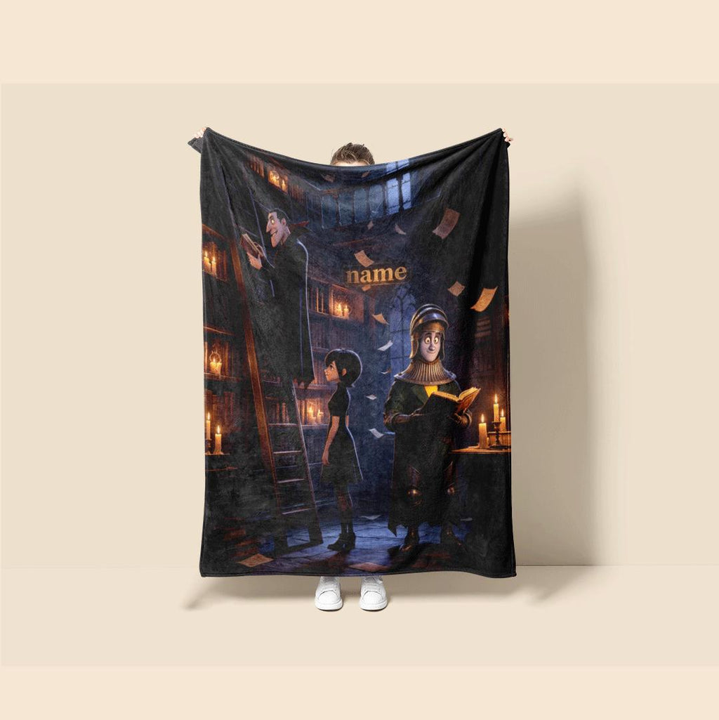 Hotel blanket Hotel Transylvania print Customized name single blanket car blanket nap blankets festive gift