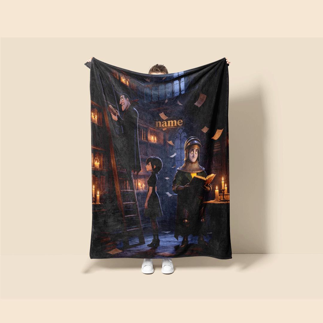 Hotel blanket Hotel Transylvania print Customized name single blanket car blanket nap blankets festive gift
