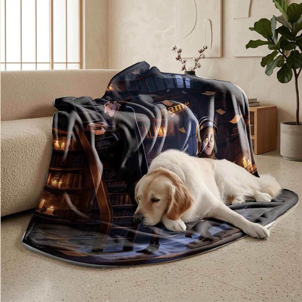 Hotel blanket Hotel Transylvania print Customized name single blanket car blanket nap blankets festive gift