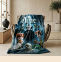 Dormitory blanket spooky cartoon print Customized name portable blanket sofa blankets office blankets youth gift