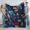 Personalized Toy Story Blanket, Custom Toy Story Throw, Disney Pixar Kids Blanket, Boys Birthday Gift, Kids Cozy Blanket, Gamer Gift