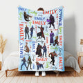 Guardians of the Galaxy Blanket, Disney Guardians Blanket, Starlord Gamora Yondu Blanket, Baby Shower, Marvel Fan Gift, Disney Home Decor