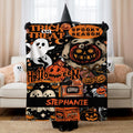 Personalized Halloween Blanket, Custom Name Spooky Blanket, Trick or Treat Blanket, Halloween Throw for Kids, Cozy Fall Gift