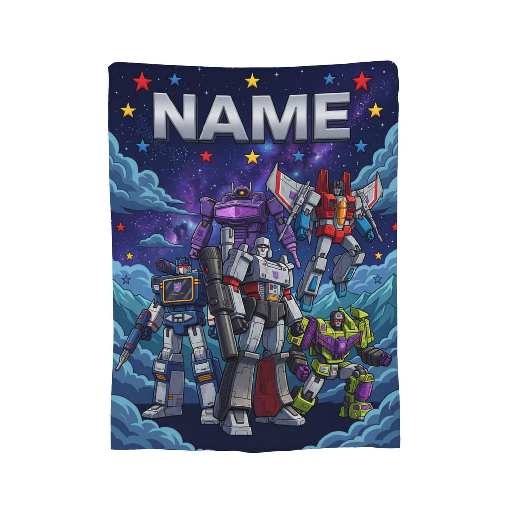 Customizable Transformers Decepticon Army Blanket, Megatron Kids Fleece Throw