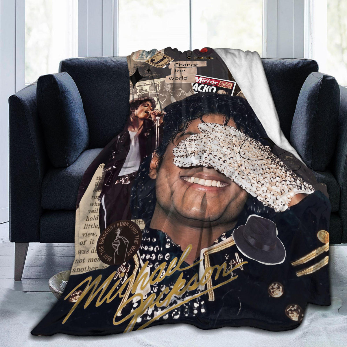Personalized Vintage Golden Era Pop Flannel Blanket, Custom Retro Disco Soul Throw, Motown Nostalgia Bedding, Music Gift for Parents