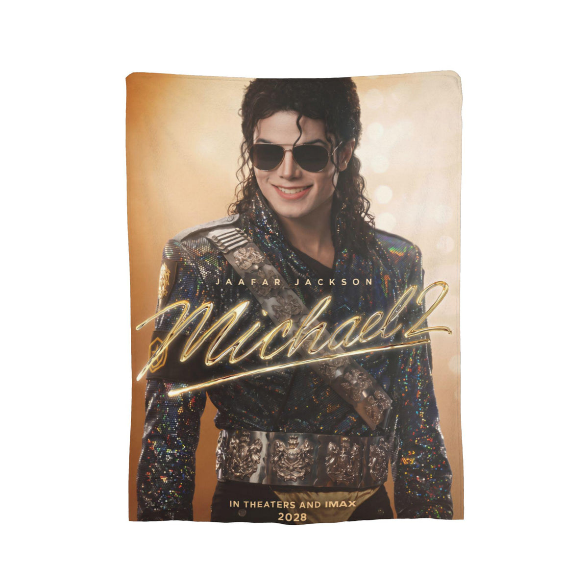 Personalized Cinematic Pop Star Flannel Blanket, Custom Musical Movie Poster Throw, Vintage Theater Bedding, Retro Gift for Film Buffs