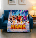 Personalized Wreck-It Ralph Fleece Blanket, Custom Name, Retro Pixel Game Throw