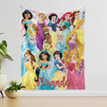 Personalized Princess Blanket, Princess Girl Gift, Kids Bedroom Decor, Girly Gift Ideas, Baby Shower Gift, Custom Baby Name Blanket
