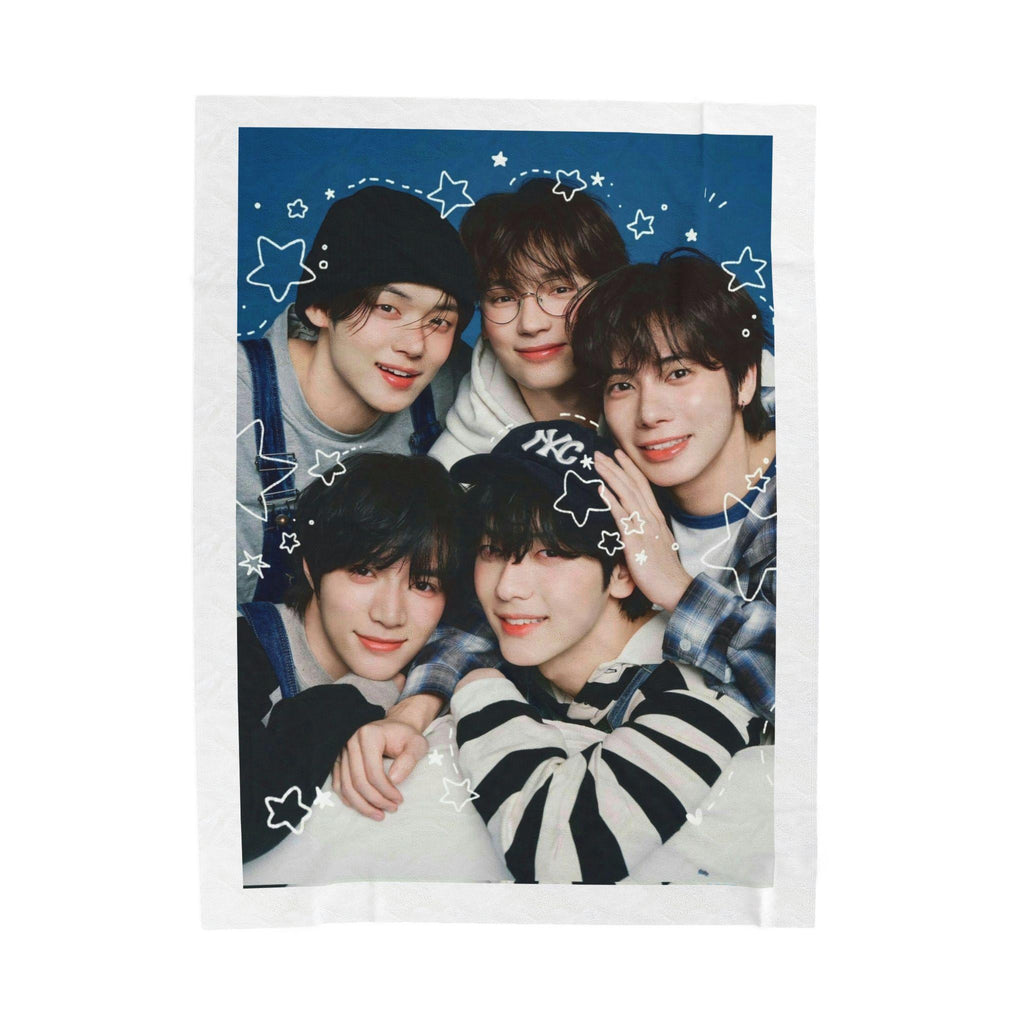 TXT Tomorrow By Together Inspired Velveteen Plush Blanket