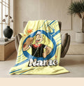 Popeye circle portrait print cartoon blanket lively sofa blanket dormitory blanket Customized name all-season blankets keepsake gift