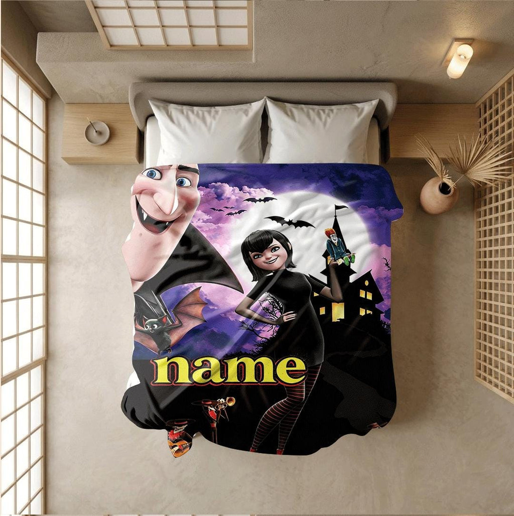 Hotel Transylvania Mavis print cartoon blanket cool travel portable blanket car blanket Customized name lunch break blankets halloween gift