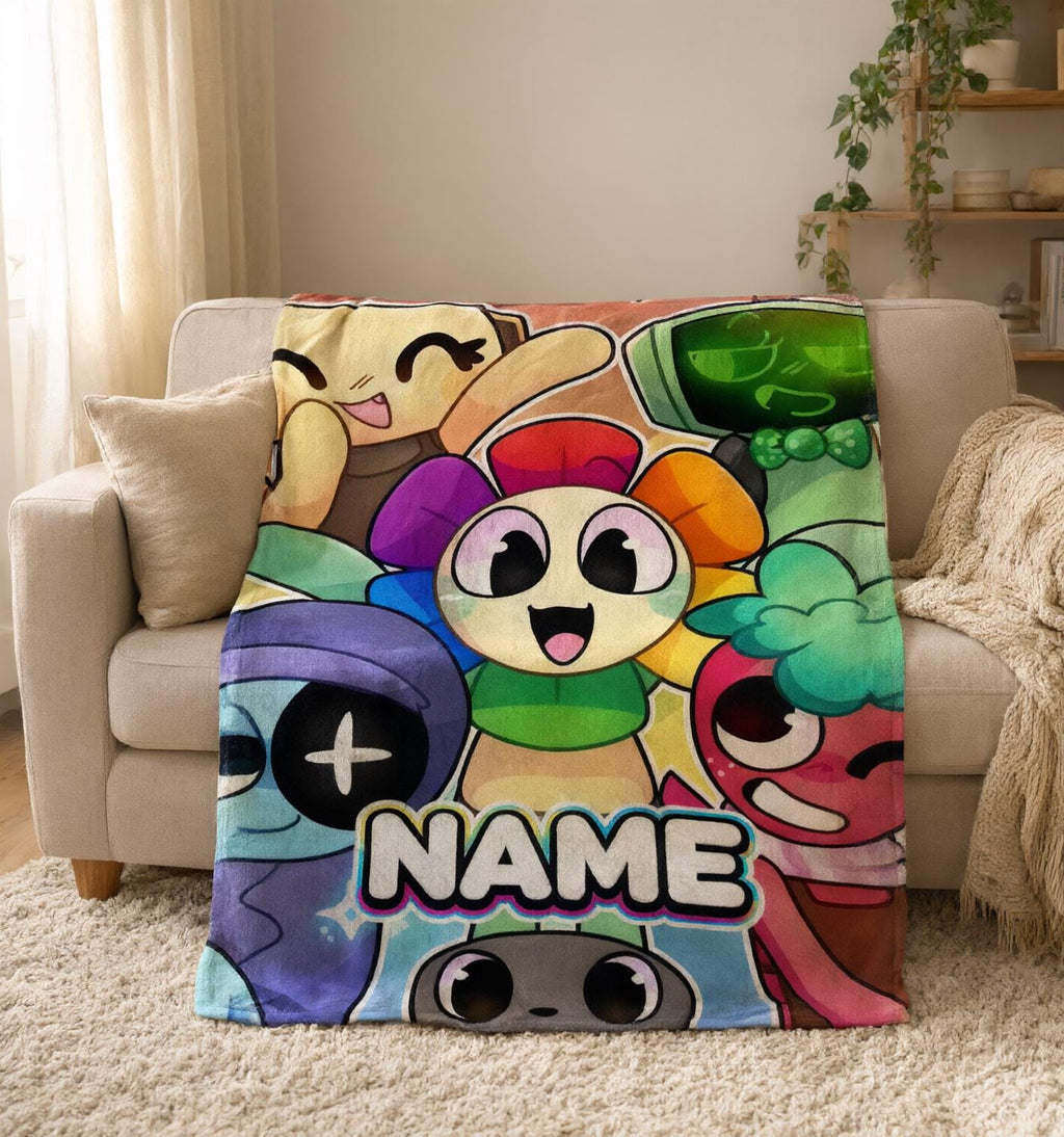 Personalized Dandys World Blanket Soft Throw Custom Name Kids Birthday Gift