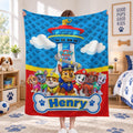 Personalized Kids Blanket Custom Name Fleece Throw Blanket Cozy Bed Couch Blanket Gift for Boys Girls