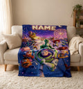 Personalized Toy Story Blanket Soft Throw, Custom Name Blanket, Gift for Kids Birthday Christmas